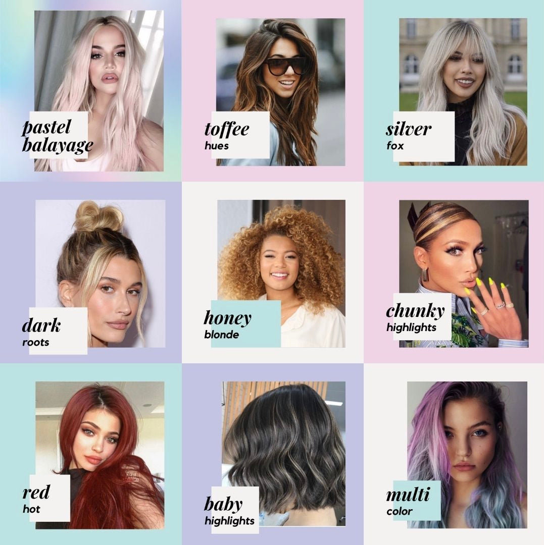 brown hair color chart highlights