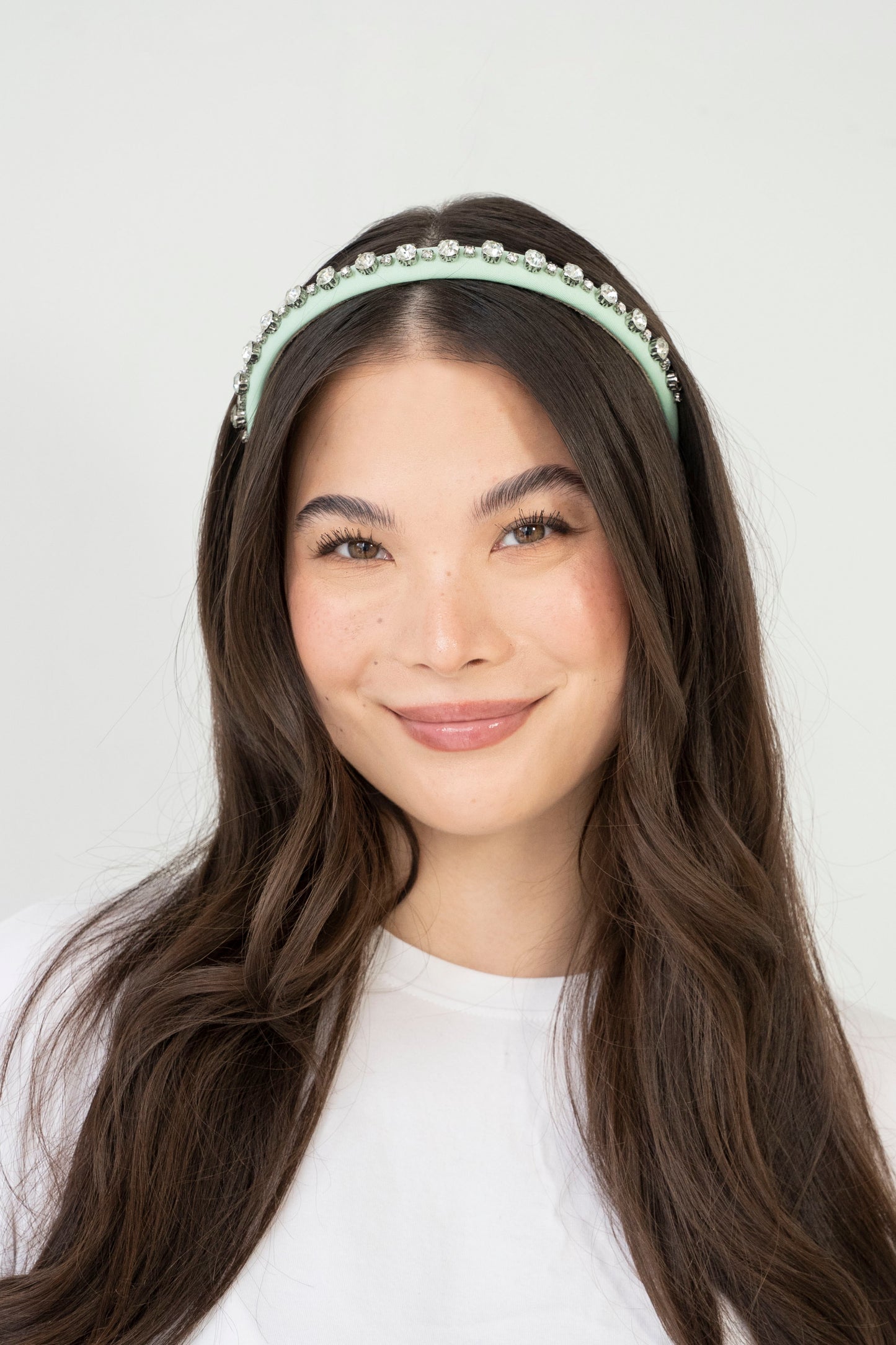 Vintage Gem Headband - Mint Green