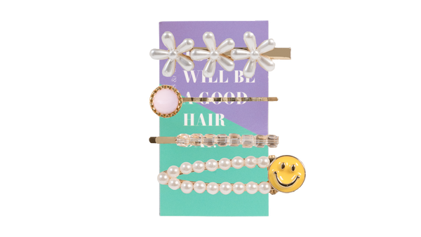 Locks & Mane So 90s barrette set in yellow