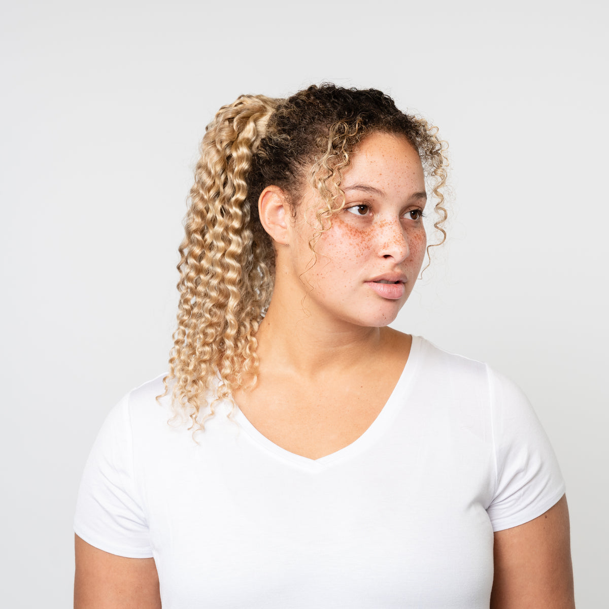 18" Curly Clip-In Ponytail