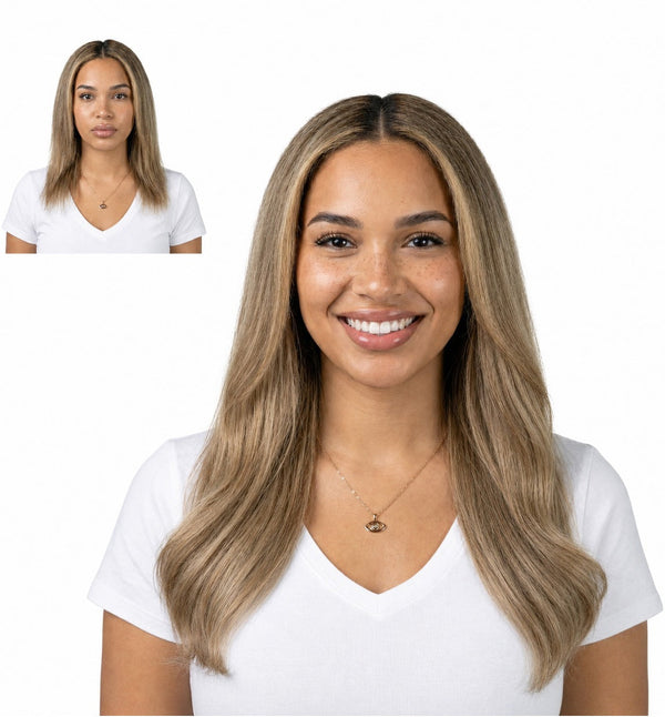 16" Butter Pecan #6/24 Clip-in Extensions (130 g)