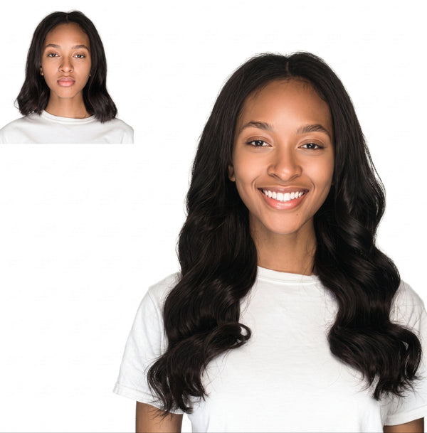 18" Espresso #1B Clip-in Extensions (140 g)