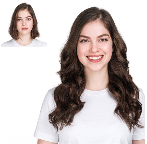 18" Milk Chocolate #4 Clip-in Extensions (140 g)