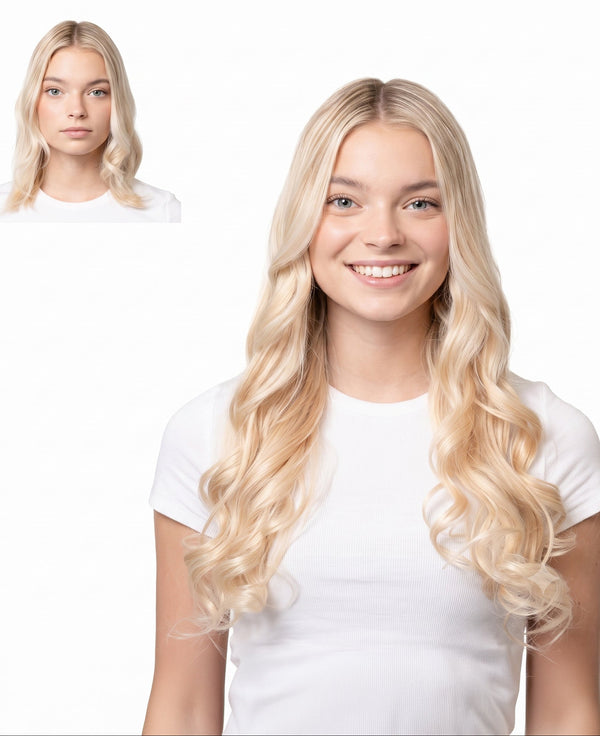20" Vanilla #613 Clip-in Extensions (160 g)