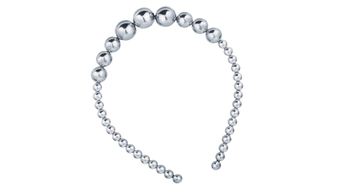 Silver Ball Headband