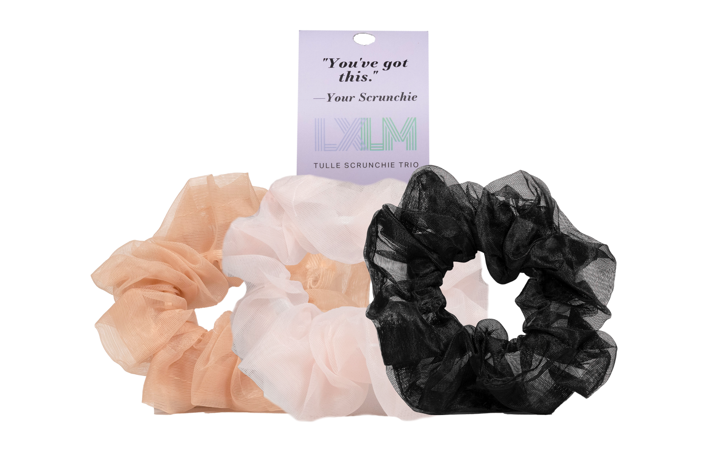 Tulle Scrunchie Trio