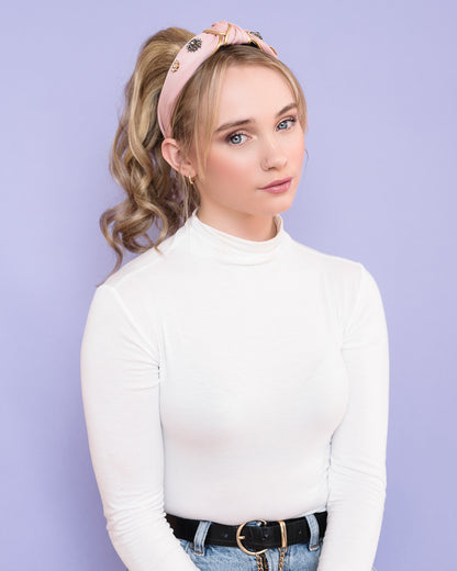 Jeweled knotted headband style — Locks & Mane