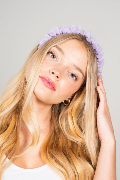 Ruched tulle headband close up — Locks & Mane
