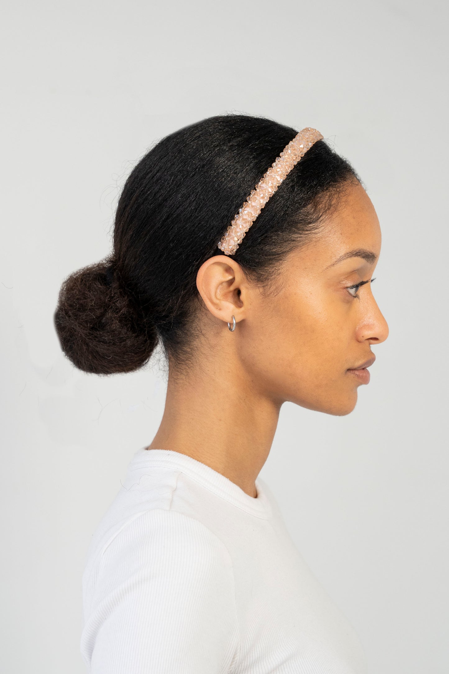 Mini Gem Skinny Headband - Gold