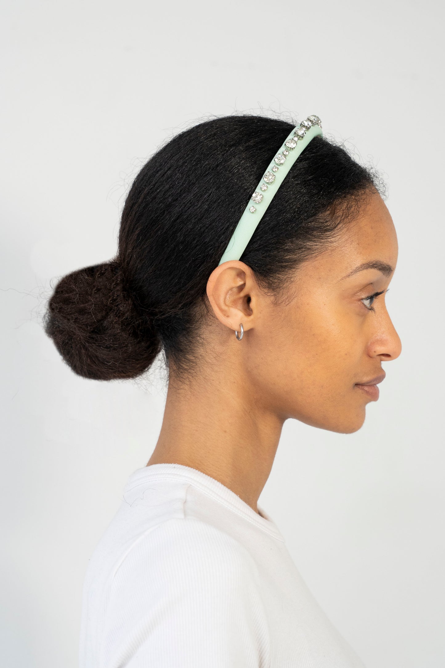 Vintage Gem Headband - Mint Green