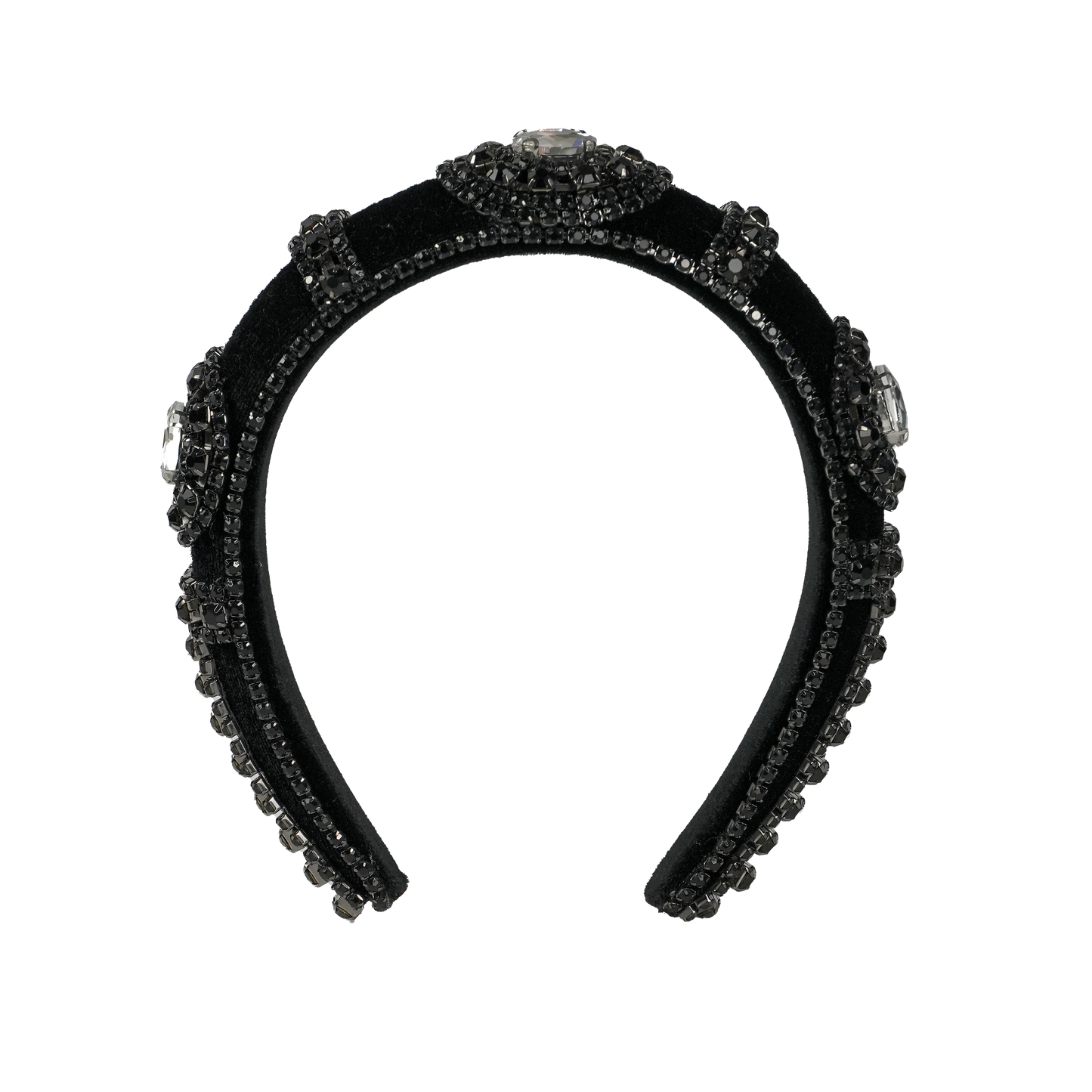 Elegant Onyx Headband side profile — Locks & Mane