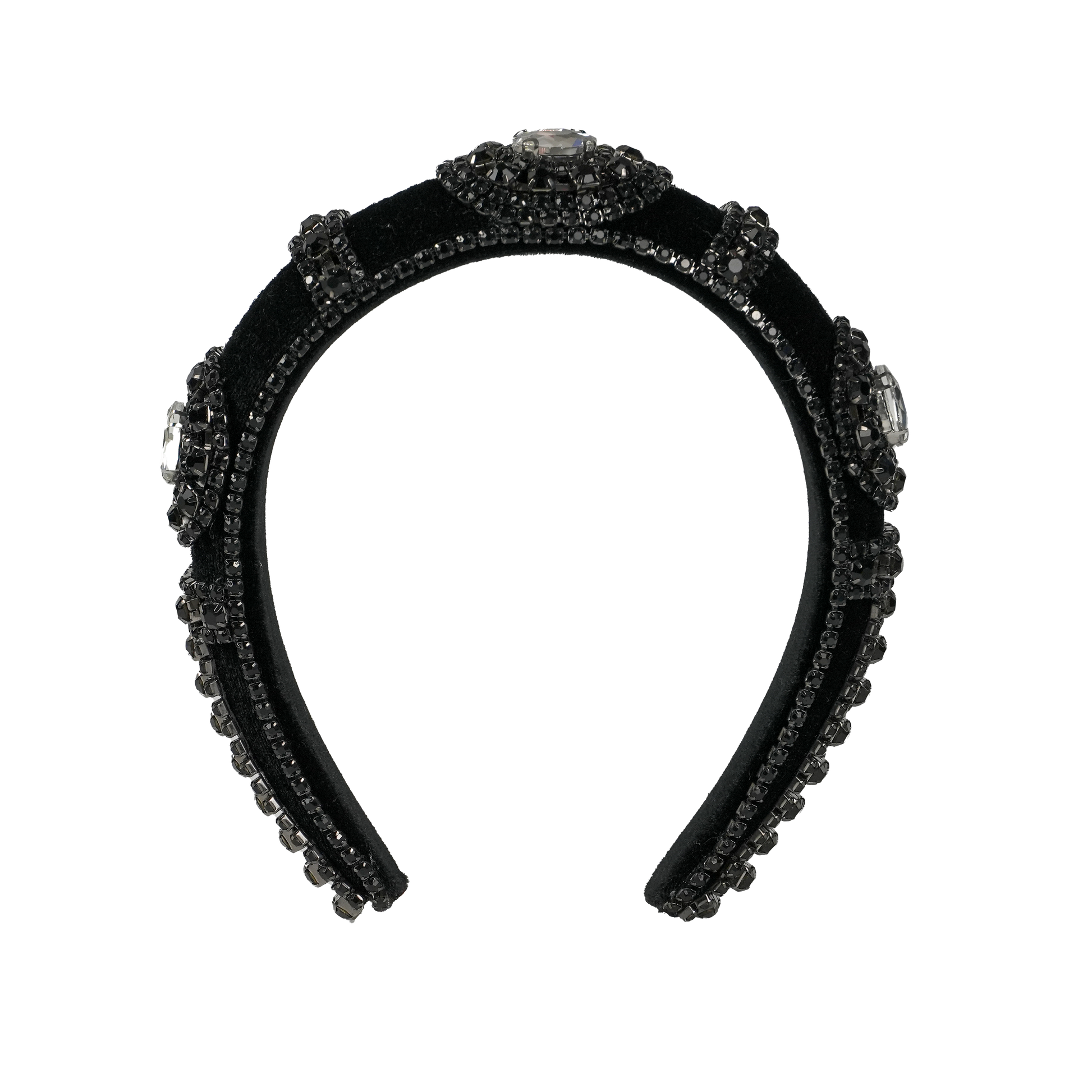 Elegant Onyx Headband side profile — Locks & Mane