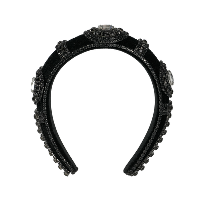 Elegant Onyx Headband side profile — Locks & Mane
