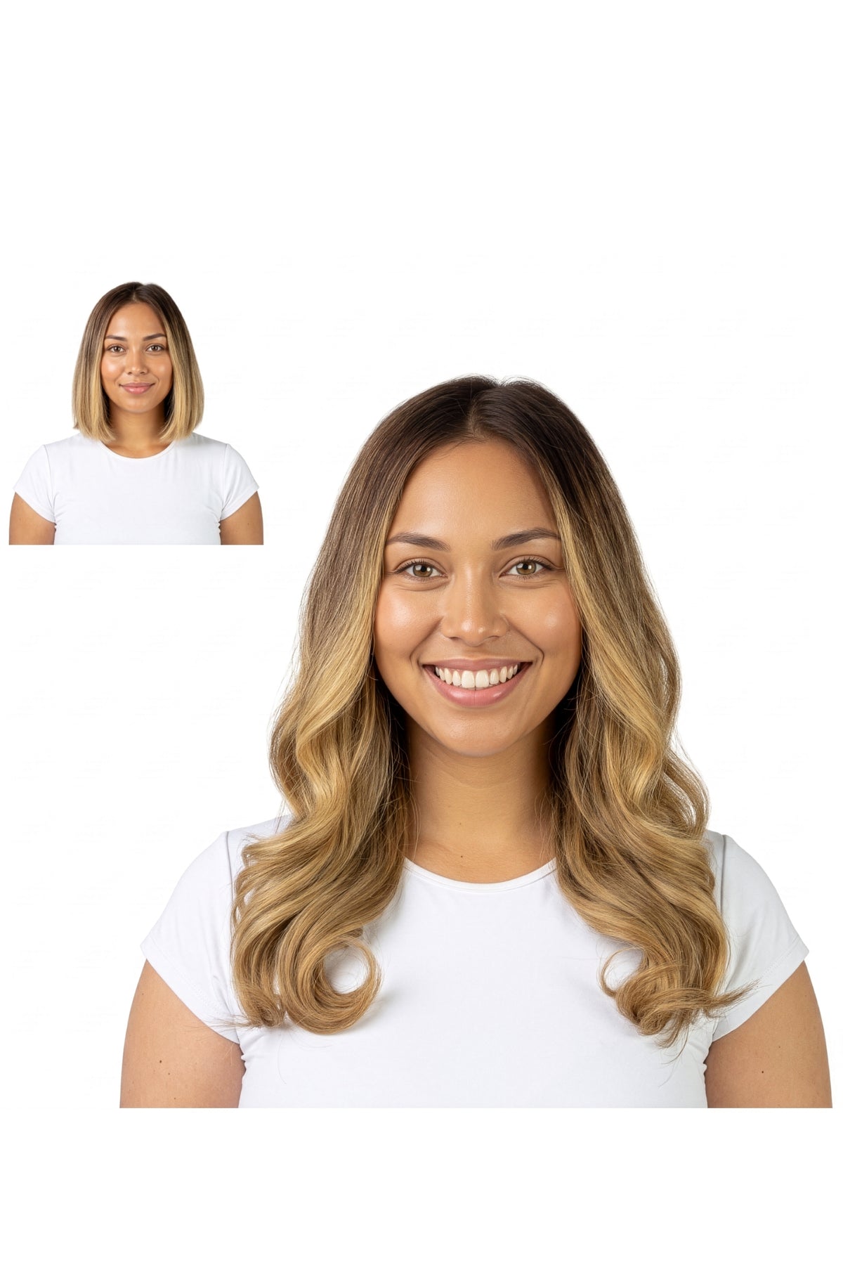 Locks & Mane clip-in extension – Butterscotch #6/27, 16"