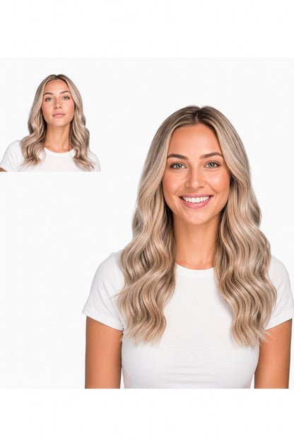 Locks & Mane clip-in extension – Toasted Marshmallow #613/16, 16"