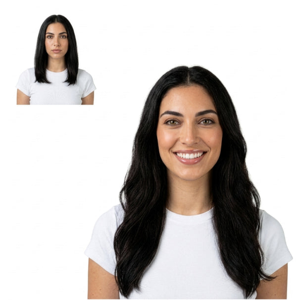 16" Espresso #1B Clip-in Extensions (130 g)