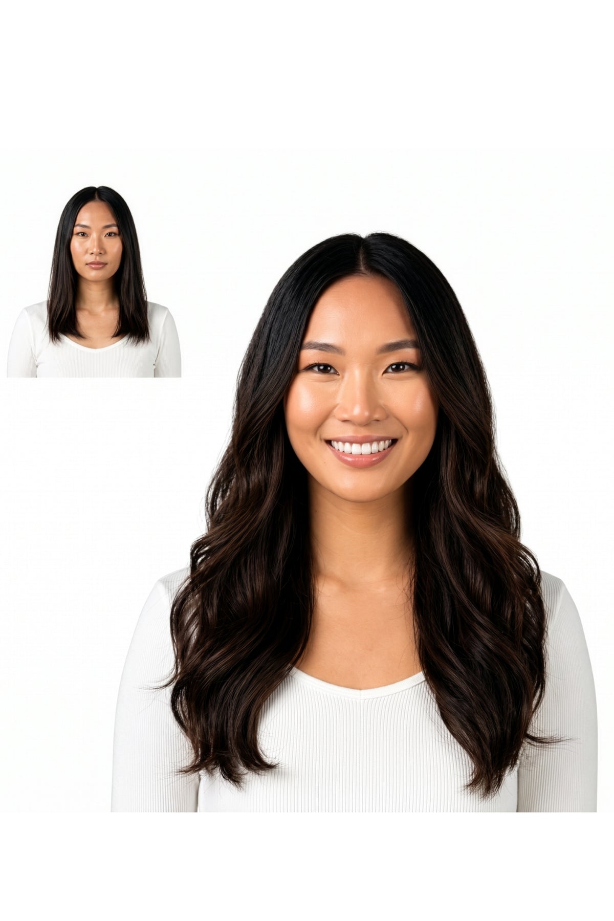 Locks & Mane clip-in extension – Dark Chocolate #2, 16"