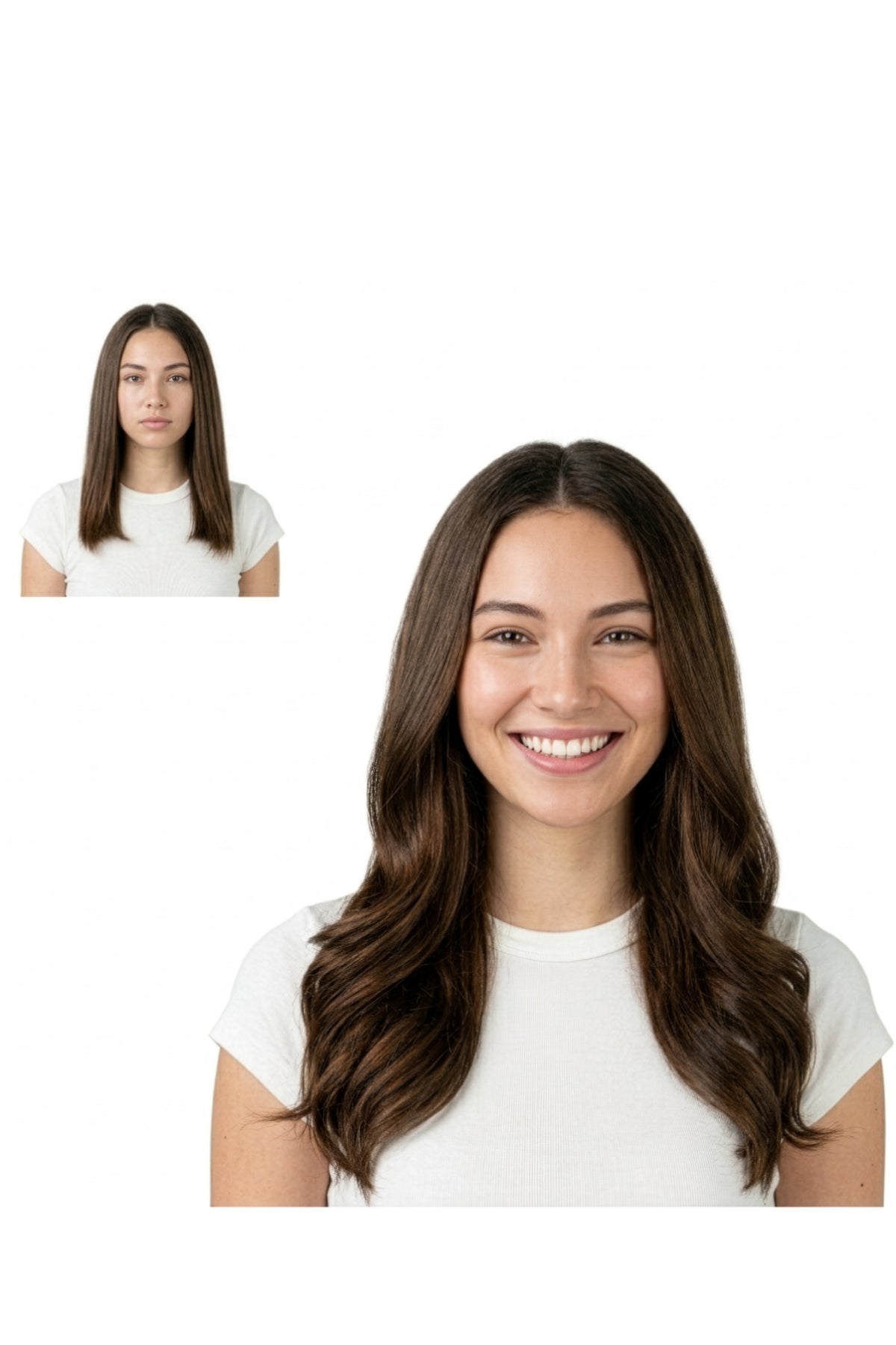 Locks & Mane clip-in extension – Milk Chocolate #4, 16"