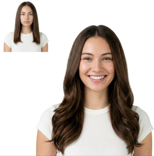 16" Milk Chocolate #4 Clip-in Extensions (130 g)