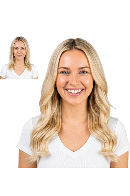 Locks & Mane clip-in extension – Vanilla #613, 16"