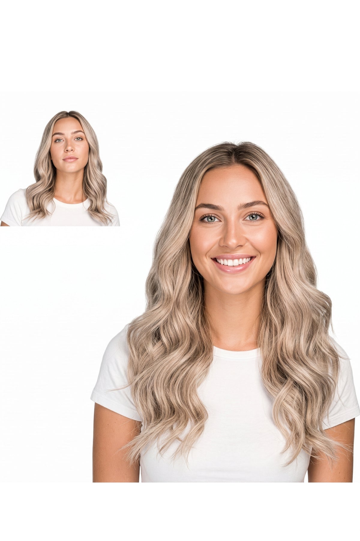 Locks & Mane clip-in extension – Toasted Marshmallow #613/16, 18"
