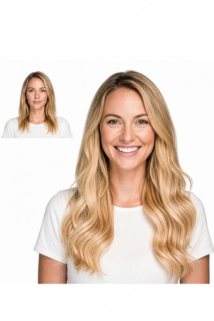 Locks & Mane clip-in extension – Cinnamon Bun #613/27, 18"