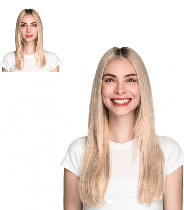 18" Vanilla #613 Clip-in Extensions (140 g)