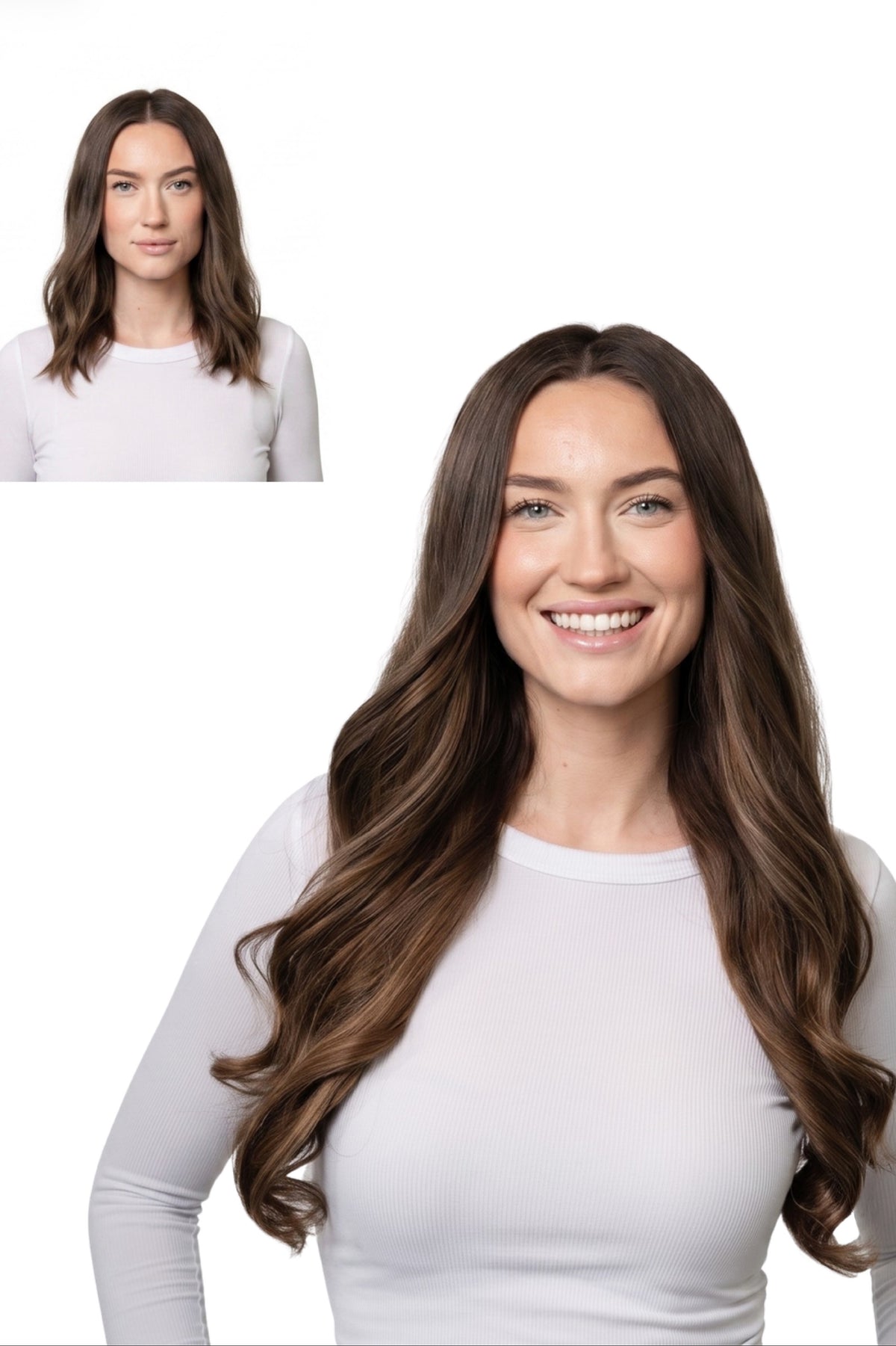 Locks & Mane clip-in extension – Peanut Butter Cup #4/27, 20"