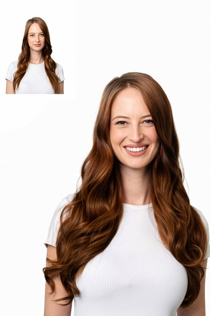 Locks & Mane clip-in extension – Gingerbread #4/30, 20"