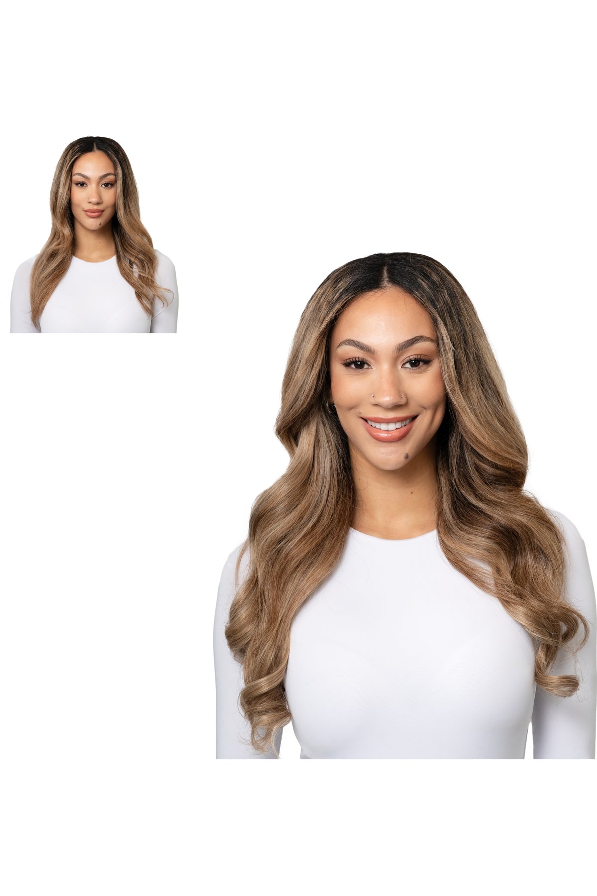 Locks & Mane clip-in extension – Butter Pecan #6/24, 20"