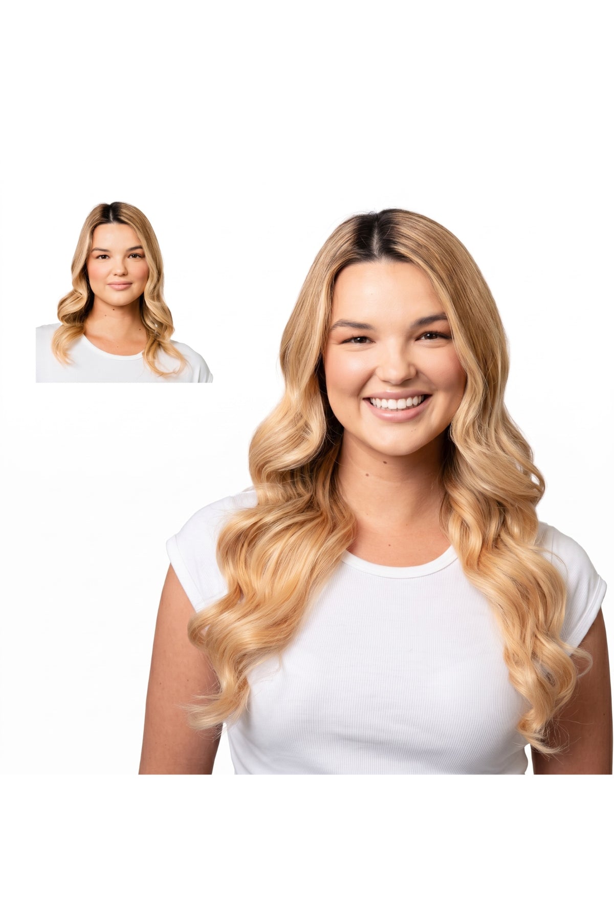 Locks & Mane clip-in extension – Cinnamon Bun #613/27, 20"