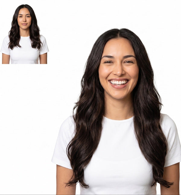 20" Dark Chocolate #2 Clip-in Extensions (160 g)