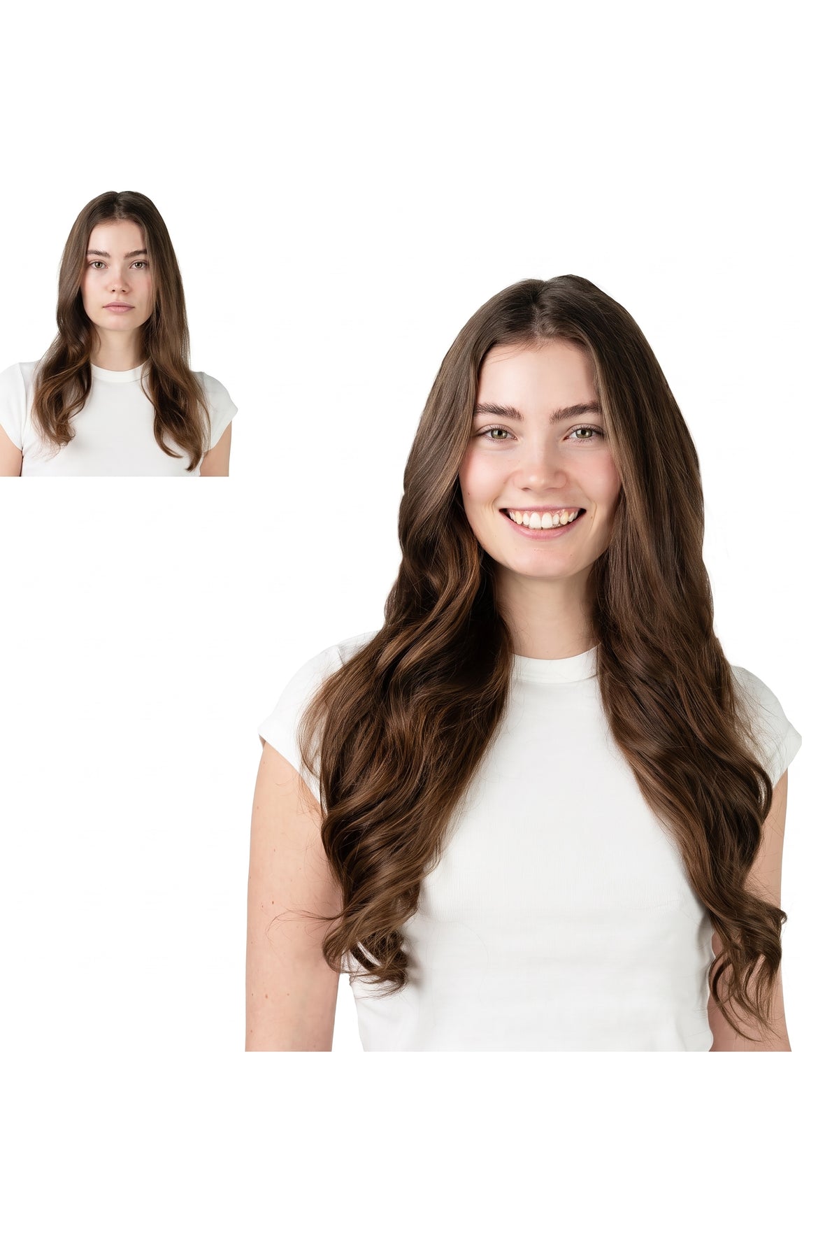 Locks & Mane clip-in extension – Milk Chocolate #4, 20"