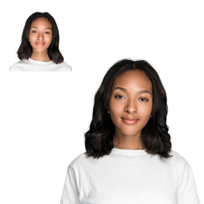 Locks & Mane clip-in extension – Espresso #1B, 12"