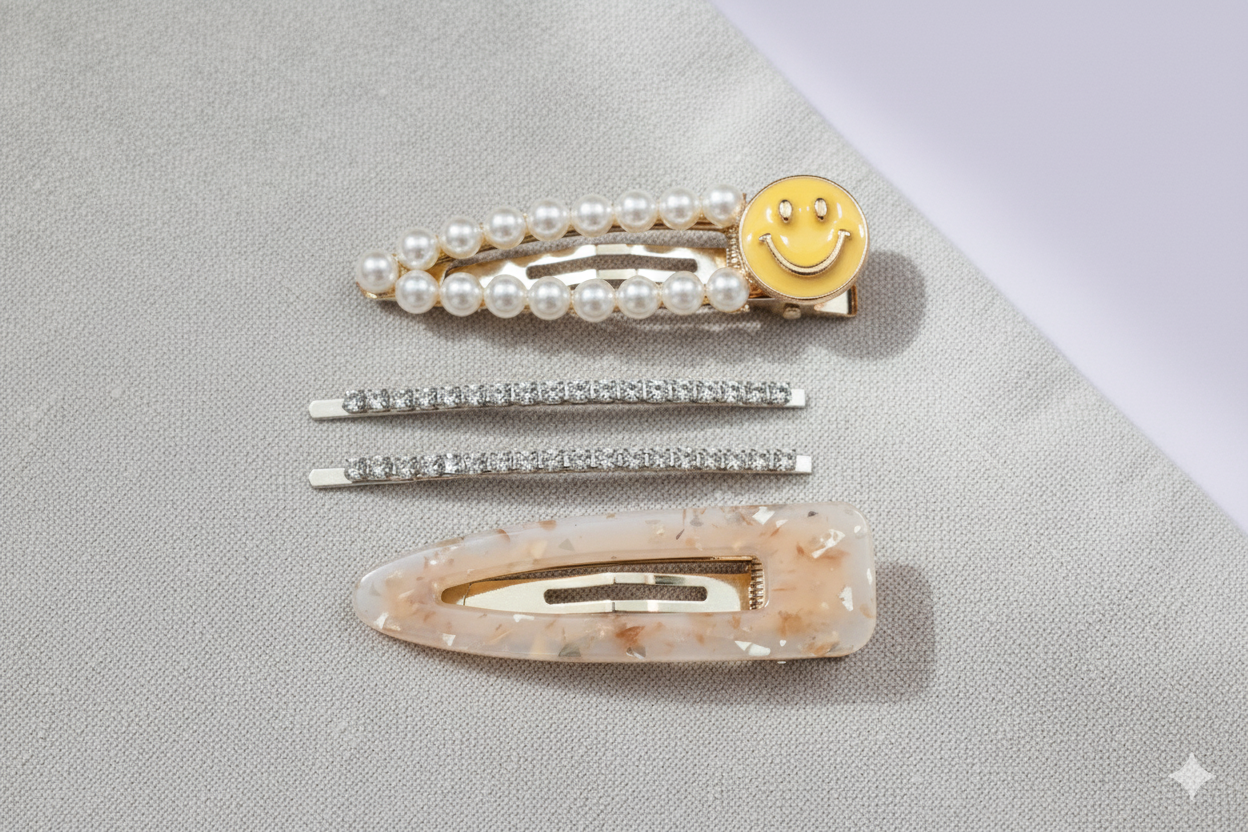 Summer Barrette Set detail — Locks & Mane