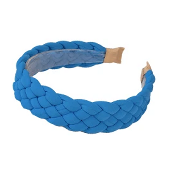 Blue Soft Touch Braided Headband