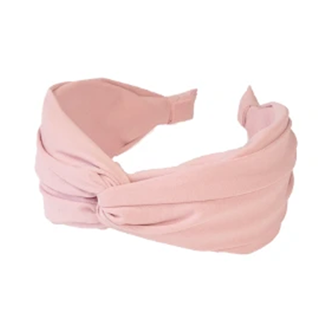 Locks & Mane twist knot padded headband in pink