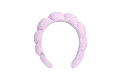 Locks & Mane spa bubble headband in lavender