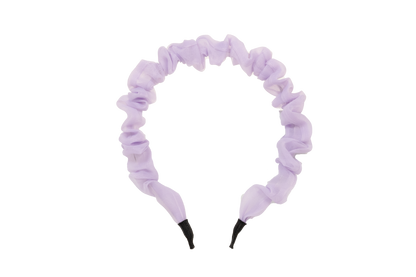Locks & Mane ruched tulle skinny headband in lavender