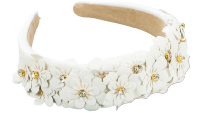 Locks & Mane leather fleurette headband