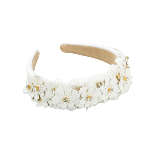 Locks & Mane leather fleurette headband