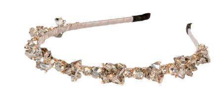 Blue Fleurette Gem Stone Headband
