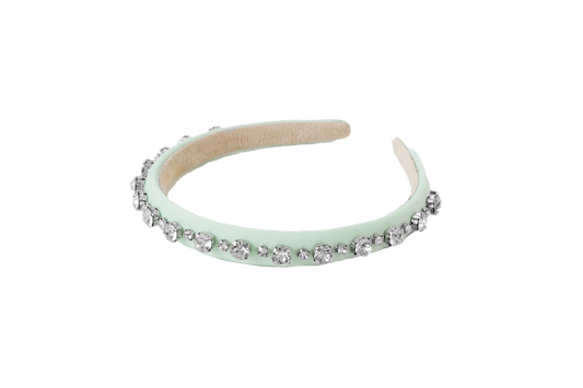 Vintage Gem Headband - Mint Green