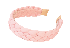 Soft Touch Braided Headband in Pink